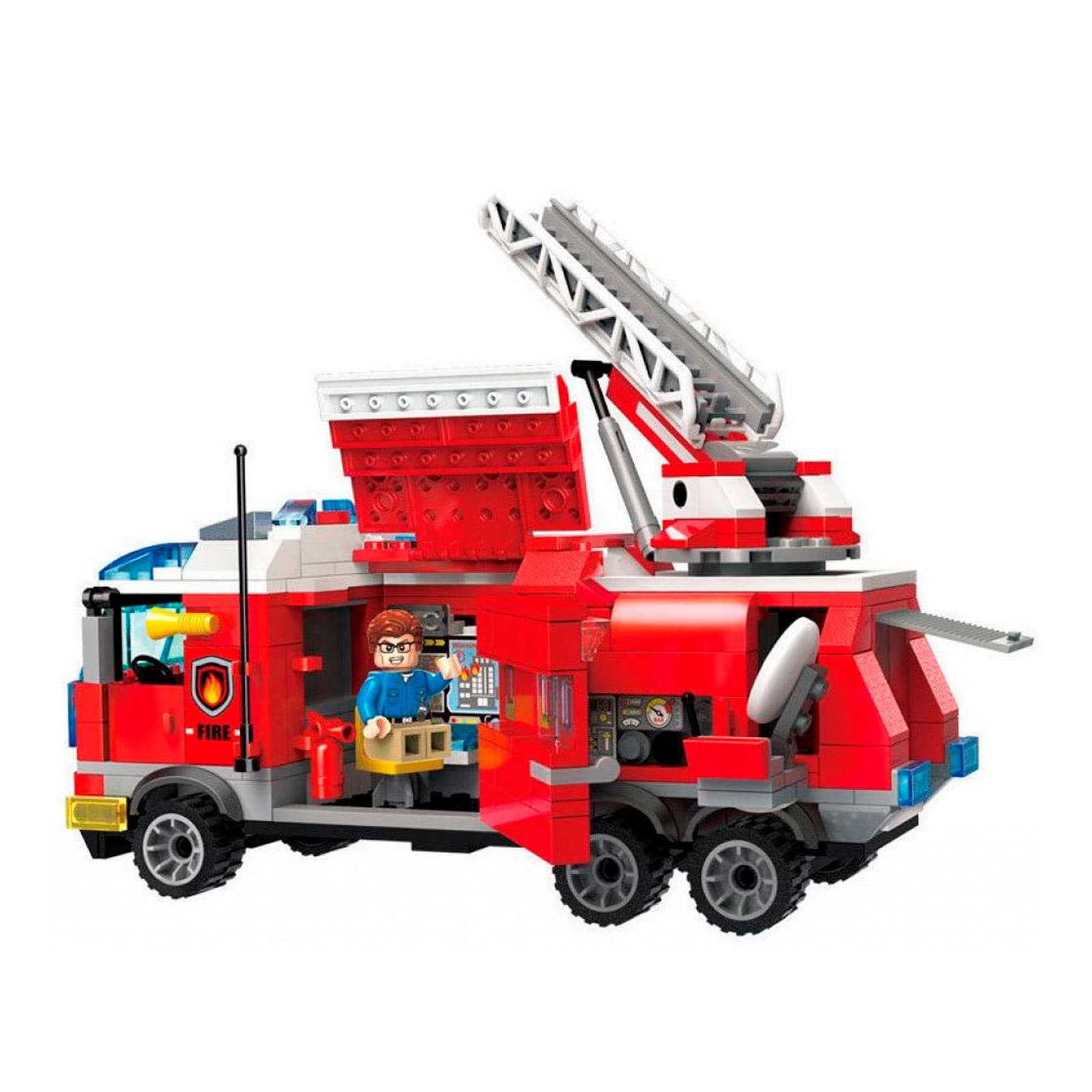 Конструктор 2807 QMAN пожарная машина