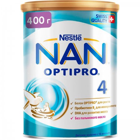 Нан-4 оптипро - сухая молочная смесь (400 гр )
