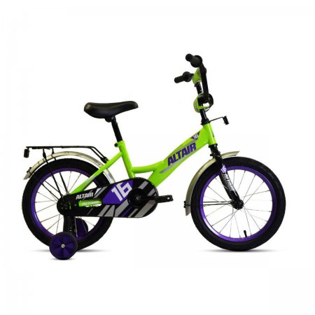 Велосипед 16" Altair Kids, 2020 (Ярко-зеленый/фиолетовый )