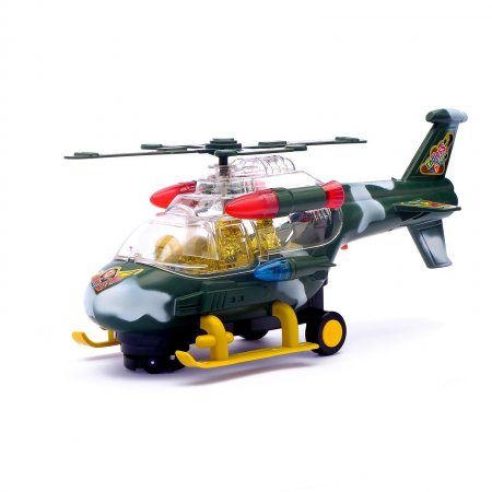 Вертолет "Воздушный бой", работает от батареек, световые и звуковые эффекты