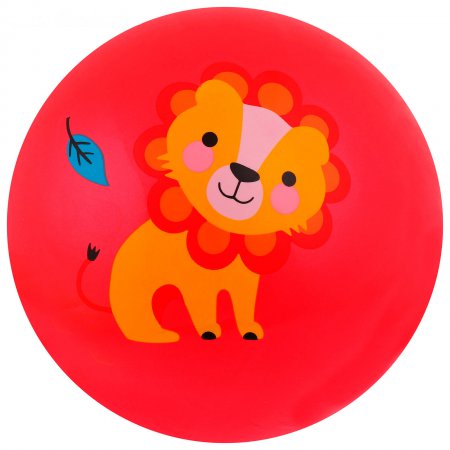 Мяч "Зоопарк", с наклейкой, 22 см