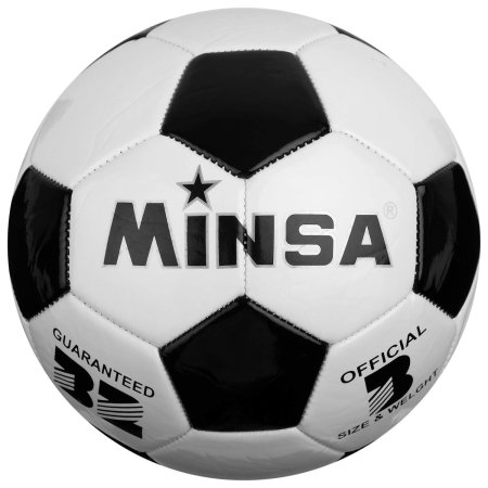 Мяч футбольный MINSA размер 3, 32 панели, PVC, машин сшивка, 230 гр