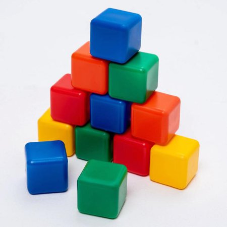Набор цветных кубиков (12 шт, 40*40)