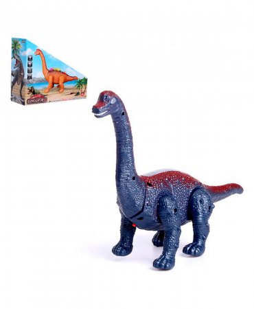Динозавр "Диплодок травоядный", работает от батареек, световые и звуковые эффекты