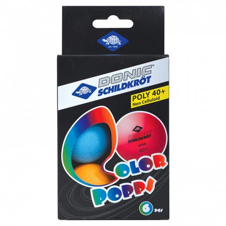 Мяч н/т Donic-Schildkröt Colour Popps Poly (6 шт.) (Разноцветный/ )