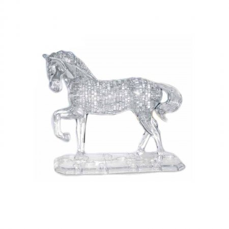 Пазл 3D "Лошадь" на подставке, 100 деталей, 2 цвета №9018 581471