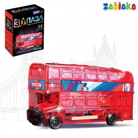 Пазл 3D "Лондонский автобус", 54 деталей