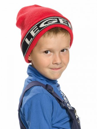 BKQW3132 шапка для мальчиков (48-50 Красный (18))