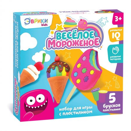 Игровой набор для лепки "Весёлое мороженое"