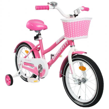 Велосипед 16" Graffiti Flower (Розовый/белый/ )