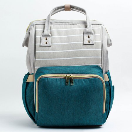 Сумка-рюкзак для хранения вещей малыша 3805568 (Серый/зеленый/)