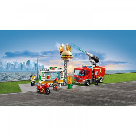 Конструктор LEGO Город Пожарные: Пожар в бургер-кафе