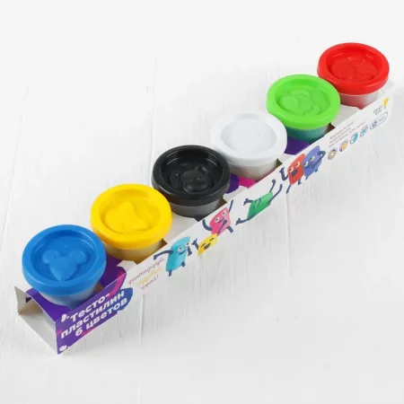 Набор для детского творчества "Тесто-пластилин 6 цветов" TA1009V