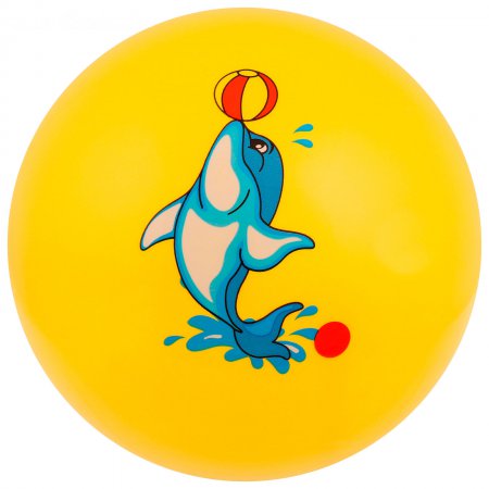 Мяч "Рыбка", с наклейкой, 22 см