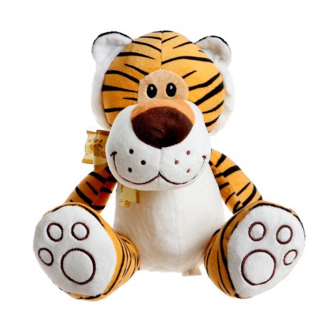 Мягкая игрушка "Тигр с бантиком" 23 см