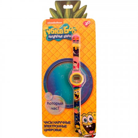 Часы наручные электронные SpongeBob Square Pants (Губка Боб Квадратные Штаны)