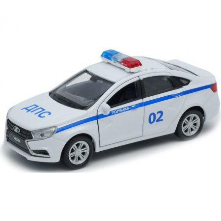 Коллекционная модель машины LADA Vesta Полиция ДПС, масштаб 1:34-39