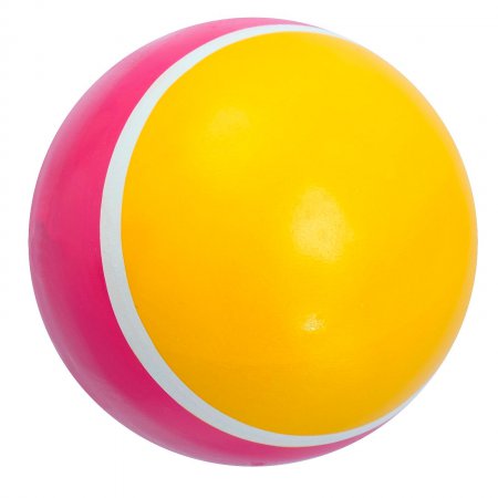 Мяч диаметр 75 мм лакированный с полосой