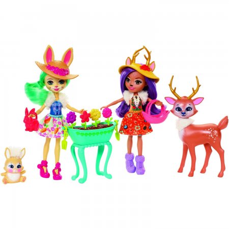 Игровой набор Enchantimals из 2-х кукол с лесными друзьями