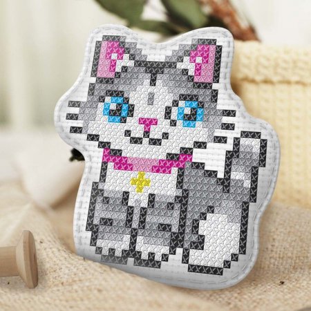 Вышивка крестиком - игрушка "Самый красивый котенок"