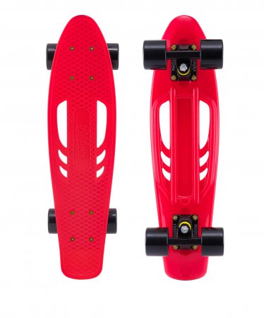 Скейтборд круизер пластиковый RIDEX 22''x6'', ABEC-7, Crimson