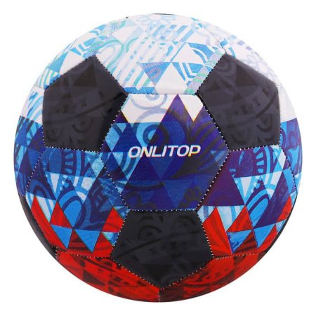 Мяч футбольный ONLITOP размер 5, 320 гр, 32 панели, 2 подслоя, PVC, машинная сшивка