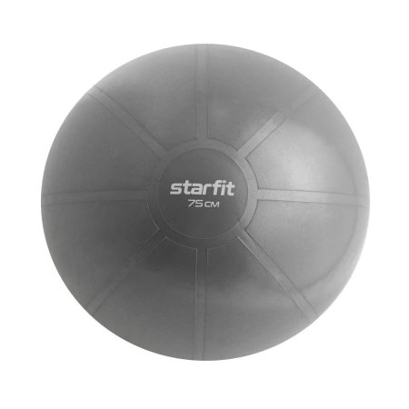 Фитбол высокой плотности STARFIT GB-107 75 см, 1400 гр, антивзрыв (Серый/ )