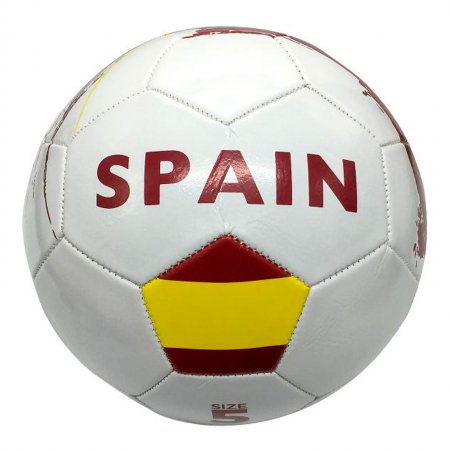 Мяч футбольный Испания, ПВХ 1 слой, 5 р., бутиловая камера, машинная сшивка