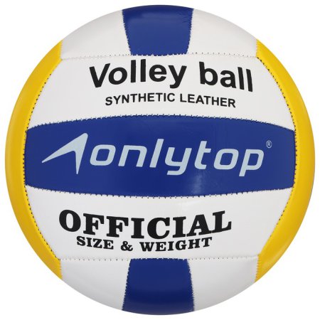 Мяч волейбольный размер 5, 210 гр, 2 подслоя, машин. сшивка