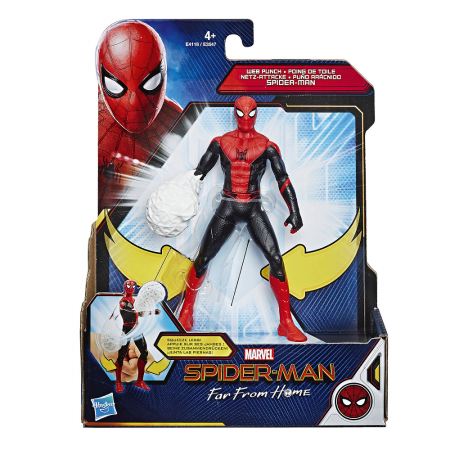 Фигурка Человек-паук делюкс "Spider-man" 15см с интерактивным аксессуаром, в ассортименте E3547 н/бл
