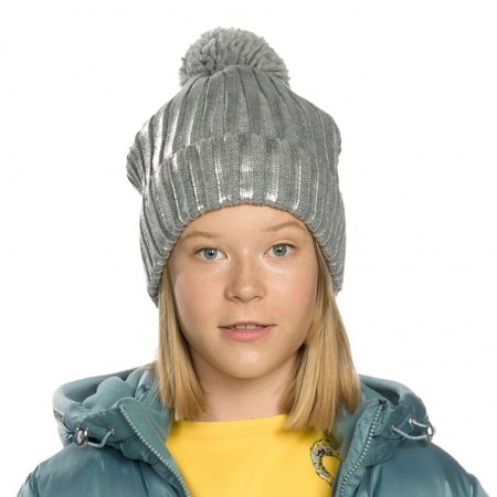 GKQW4137/1 шапка для девочек (51-52 Серый (40))