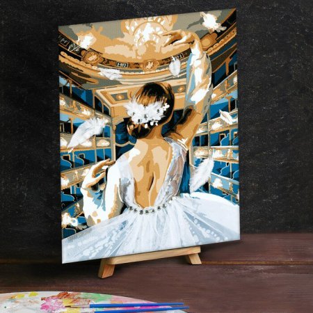 Картина по номерам с дополнительными элементами "Балет в театре", 30х40 см
