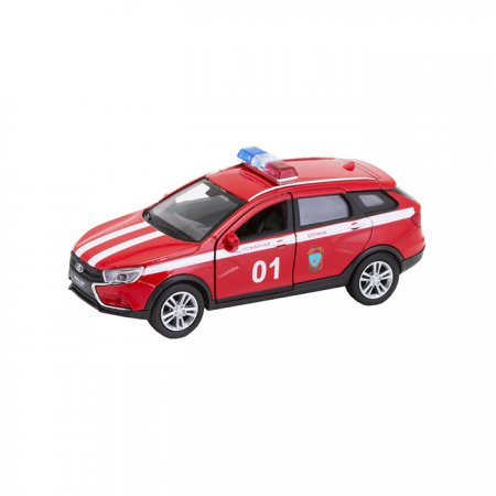 Игрушка модель машины 1:34-39 LADA VESTA пожарная охрана