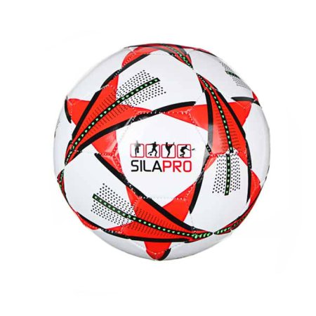 Мяч футбольный, 2 сл, размер 5, 22 см, PVC, 3 цвета, арт. МК20001-3 (Красный/ )