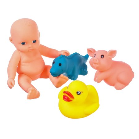 Набор игрушек для купания «Малыш и 3 игрушки» (Микс/ )