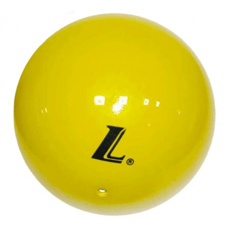 Мяч для х/г 15 см, "L" D15, желтый глянцевый