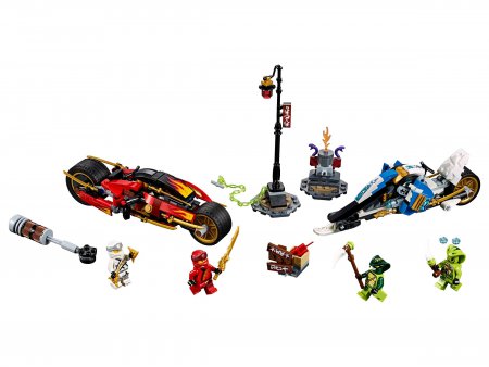 Конструктор LEGO Ниндзяго Мотоцикл-клинок Кая и снегоход Зейна