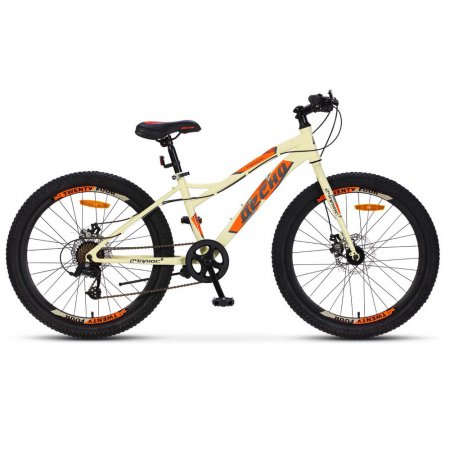 Велосипед 24" Десна Спутник 2.0 MD, V010 (Белый/оранжевый 14")