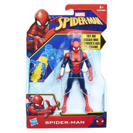 Фигурка Человека-паука (SPIDER-MAN) 15см с интерактивным аксессуаром, в ассортименте E0808 н/бл