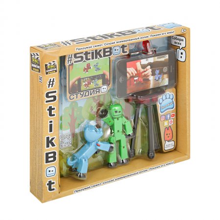 Игровой набор Stikbot "Студия с питомцем"