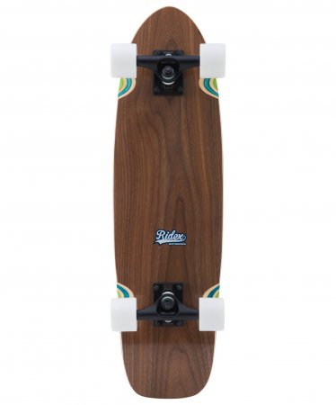 Скейтборд круизер деревянный RIDEX 28″X8″, ABEC-7, Nutwood
