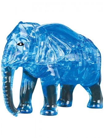 Пазл 3D "Слон", 41 деталь 2 цвета