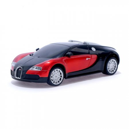 Машина радиоуправляемая Bugatti Veyron, масштаб 1:24, раб. от батареек, свет, цвет красный