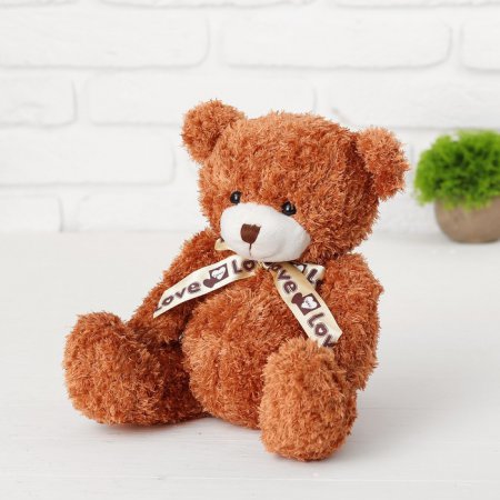 Мягкая игрушка "Медведь с бантиком", 22 см