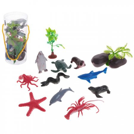 Набор животных "Морские обитатели", 10 фигурок,  с аксессуарами