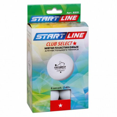 Мяч для настольного тенниса 1* START LINE Club Select