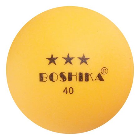Мяч для настольного тенниса BOSHIKA 3***, 40 мм (Оранжевый/ )