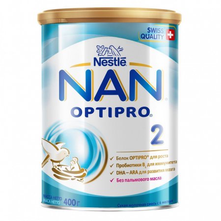 Нан-2 оптипро - сухая молочная смесь (400 гр )