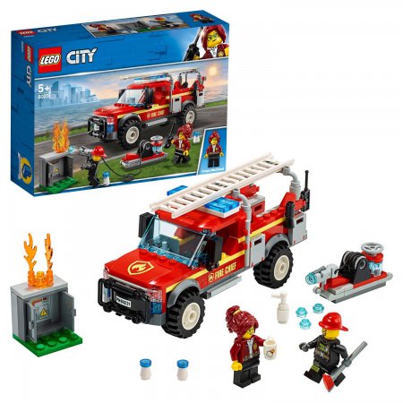 Конструктор LEGO City Town "Грузовик начальника пожарной охраны", 201 деталь