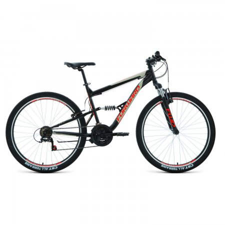 Велосипед 27,5" Forward Raptor 1.0, 2020 (Черный/красный 16")